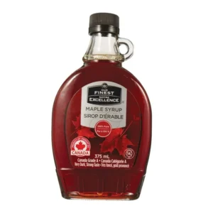 Our Finest 100% Pure Maple Syrup Canada Grade A Very Dark, Strong Taste, 375mL