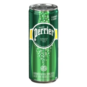 PERRIER Original Carbonated Natural Spring Water, No Calories, No Sweeteners, No Sodium, Can 2.64 kg, PERRIER RG 8X330ML