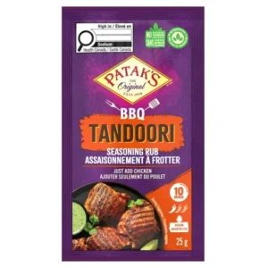Patak's BBQ Tandoori Seasoning Rub, 25gr, PATAK'S BBQ TANDOORI SEASONING RUB. 25GR