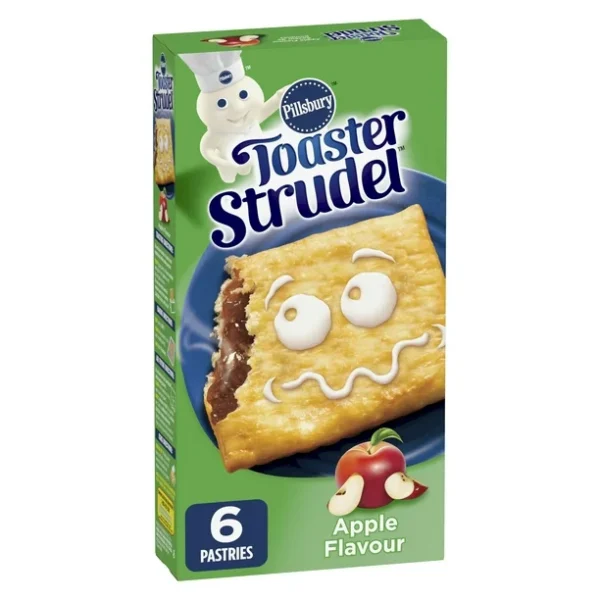 Pillsbury Toaster Strudel Apple Pastries, 6 Pastries, 326 g
