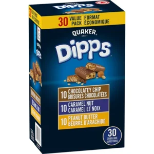 Quaker Dipps Granola Bars - Chocolatey Chip Caramel Nut and Peanut Butter, 935g