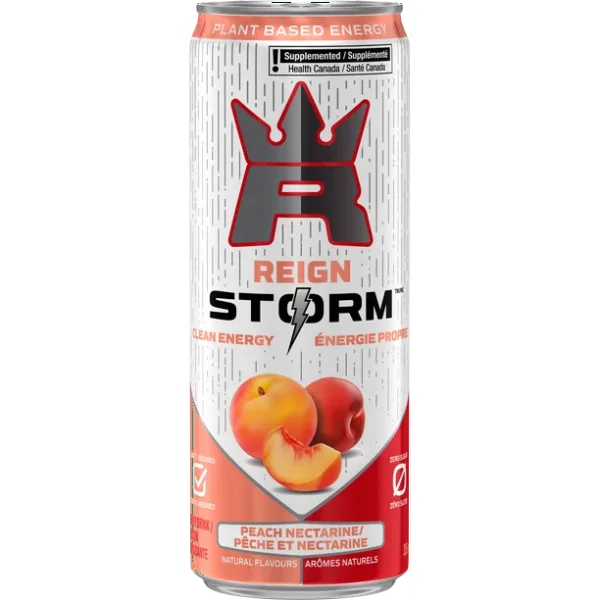 Reign Storm Peach Nectarine, A blend of peach & nectarine stone fruits with notes from the skin all the way to the red center