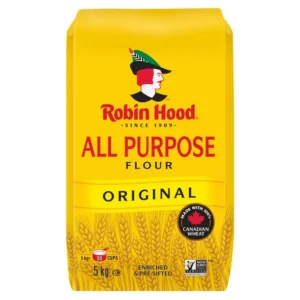 Robin Hood Original All Purpose Flour, Made with 100% Canadian Wheat, 5kg, 5.0 Kg