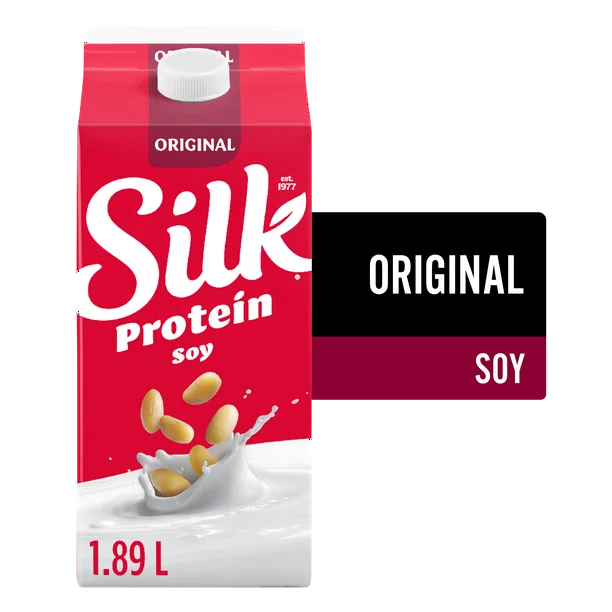 Silk Soy Milk Alternative, Original, Dairy Free, 7g of protein, 1.89 L