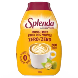 Splenda, Keto, Monk Fruit liquid Sugar Substitute, 100mL bottle, Splenda Liquid Monk Fruit, 100mL