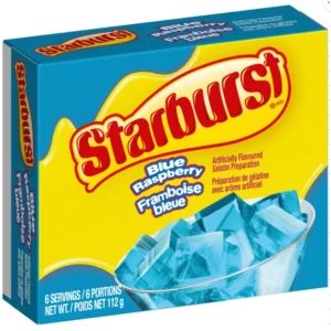 Starburst Blue Raspberry Gelatin, STARBURST BLUE GEL