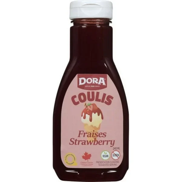 Strawberry coulis Dora, Strawberry coulis Dora 12-240ml