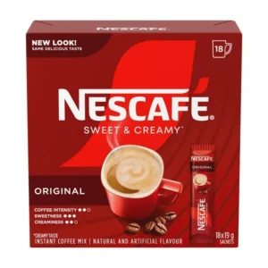 Sweet & Creamy Instant Coffee Mix, Single-serve Sachets Containing Coffee, Coffee Whitener & Sugar, Just Add Hot Water, 100% Responsibly Sourced Coffee, 351 g