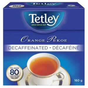 Tetley Orange Pekoe decaffeinated Tea 80ct, Tetley Decaffeinated Orange Pekoe Tea 80ct