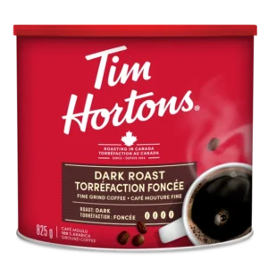 Tim Hortons Dark Roast Fine Grind Coffee 825g, 825 g