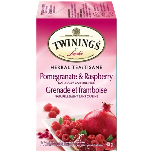 Twinings Pomegranate Raspberry Herbal Tea, Pack of 20 Tea Bags