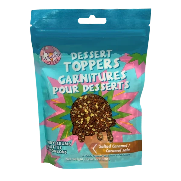 Twinkle Dessert Toppers- Salted Caramel Candy Crumbs, Twinkle Dessert Toppers- Salted Caramel Candy Crumbs - 100g