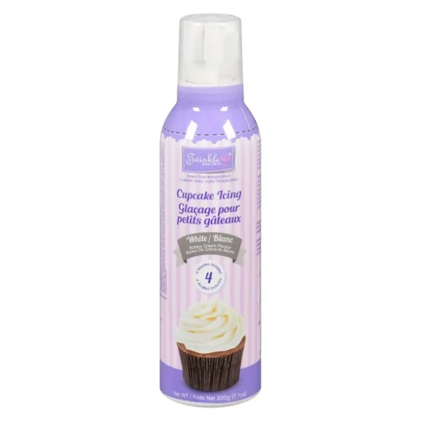 Twinkle White Cupcake Icing, Net weight 200g