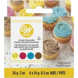 Wilton Icing Colour Gel Primary Colours Set, Icing Colours, 4-Pack