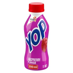 Yoplait Yop 1% Drinkable Yogurt, Raspberry, Yogurt Drink, 200 mL, 200 mL
